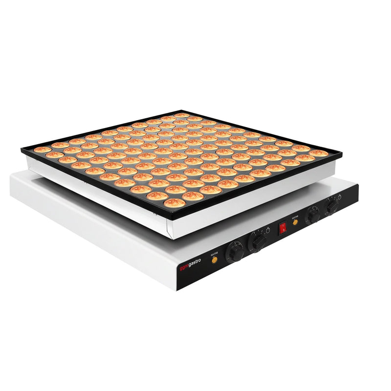 Gofrownica - pojedyncza - manualna - 3 kW - kształt: poffertjes - na 100 sztuk