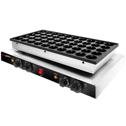 Gofrownica - Pojedyncza - 1,7kW - poffertjes 50 szt. - Ø 42mm - na 50 szt. - płyty z powłoką teflonową