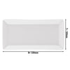 (6 szt.) Półmisek MAYA – 330 x 180 mm – biały