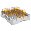 CAMBRO | Kosz do zmywarki na talerze 1/1 CAMRACK® – 500 x 500 mm – z przegródkami 5 x 9 – szary