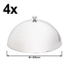 (4 pcs) Stainless Steel Plate Cloche - Ø 305mm - polished