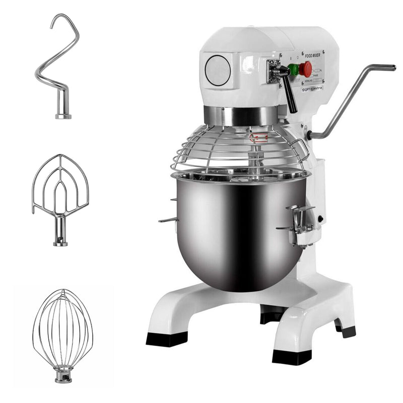 Mikser planetarny – 20 L – 750 W – z 3 końcówkami mieszającymi