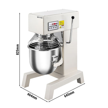 Mikser planetarny – 20 litrów – 1,1 kW – w zestawie 3 nasadki do mieszania - Prime Gastro