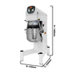 Planetary mixer – 40 L – 1.5 kW – with 3 mixing attachments