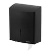 AIR-WOLF | Duplex Paper Roll Dispenser – wall-mounted - stainless steel - matte black - 3 rolls/1 jumbo