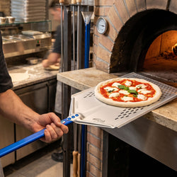 Łopatka do pizzy – AZZURRA – aluminium – 600 x 400 mm – perforowana