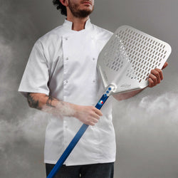 Łopatka do pizzy - AZZURRA - aluminium - 450x450mm - perforowana