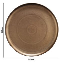 (12 sztuk) Talerze do pizzy – porcelana – Ø 310 mm – połyskujący beż