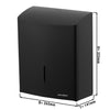 AIR-WOLF | Commercial Wall Mounted Stainless Steel Paper Towel Dispenser – Black - C/Z-Fold
