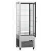 Witryna chłodnicza panoramiczna - 440L - 675mm - podwójne przeszklenie - z 5 półkami - z oświetleniem LED
