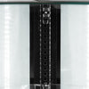 Witryna panoramiczna – 680 mm – 360 L – z 4 półkami – czarna