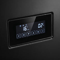 Witryna chłodnicza panoramiczna - 442L - 650mm - podwójne przeszklenie - z 5 półkami - z oświetleniem LED