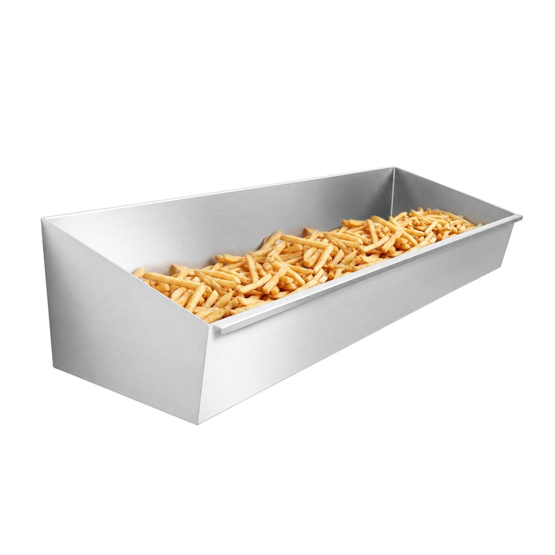 Taca do odsączania frytek, z rusztem ociekowym ze stali nierdzewnej - 1000x300mm