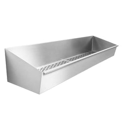 Taca do odsączania frytek, z rusztem ociekowym ze stali nierdzewnej - 1200x300mm