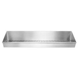 Taca do odsączania frytek, z rusztem ociekowym ze stali nierdzewnej - 1200x300mm