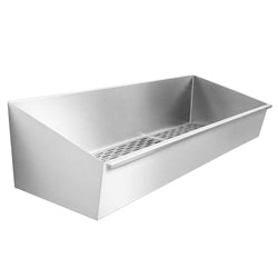 Taca do odsączania frytek, z rusztem ociekowym ze stali nierdzewnej - 800x300mm