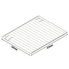 Ruszt do pieca z stali nierdzewnej, chromowanej - 435x339mm - 0.48kg - kompatybilny z EHTE565N & EHTE565DN