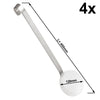 (4 szt.) Łyżka do ryżu – stal nierdzewna – Ø 120 mm – długość: 400 mm