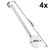 (4 szt.) Łyżka do ryżu – stal nierdzewna – Ø 200 mm – długość: 700 mm