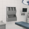 Stainless Steel Wall Shelf - 500x200mm - with 4 compartments