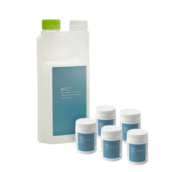 Zestaw 6 środków czyszczących do ekspresów automatycznych – 5 środków do czyszczenia ekspresu i 1 środek do czyszczenia systemu mlecznego