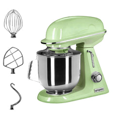 Mikser planetarny - 7L - 350W - z 3 końcówkami mieszającymi - Miętowo‑zielony