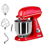 Commercial Countertop Planetary Mixer - 7L - 350W - incl. 3 attachments - Red