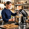 Commercial Countertop Planetary Mixer - 7L - 350W - incl. 3 attachments - Black Matt