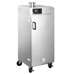 Wędzarnia elektryczna - Cyfrowa - 509x556x1266mm - 6 półek - na kółkach - Srebrny