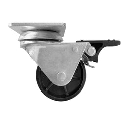 (4 szt.) Zestaw kołek do zamrażarki - z hamulcami (2 z 4) - 115x50mm - Wysokość: 70mm - Ø 48mm - kompatybilny z TTG449N, TTG466EN, TTG534EN, TTG553N