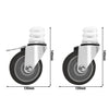 Caster Set for ERP Series Stainless Steel Shelving