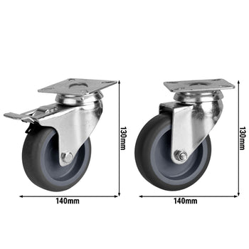 Zestaw kółek do stołów i szaf chłodniczych BKF, EKF, ETK, KF, KC, KSF, SKS, TF i TKSF