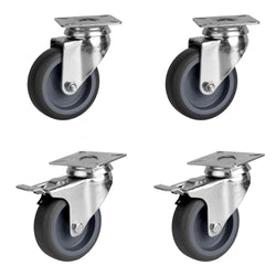 (1 pcs) Caster Set for Undercounter Fridges and Prep Tables - BKF, EKF, ETK, KF, KC, KSF, SKS, TF & TKSF