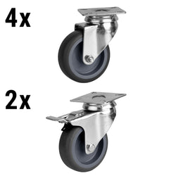 Zestaw rolek do stołów chłodniczych BGKF, GTF, KTF, KTGFF, KUF i ZTSF