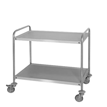 Wózek do serwowania - 1000x600mm - z 2 półkami do przechowywania - Prime Gastro