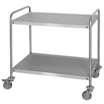 Wózek do serwowania - 800x500mm - z 2 półkami do przechowywania - Prime Gastro