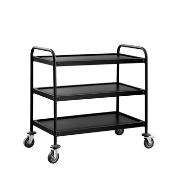 Wózek do serwowania - 1000x500mm - z 3 półkami - Czarny - Prime Gastro