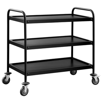 Wózek do serwowania - 1000x500mm - z 3 półkami - Czarny - Prime Gastro
