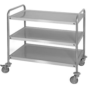 Wózek do serwowania - 1000x600mm - z 3 półkami do przechowywania - Prime Gastro