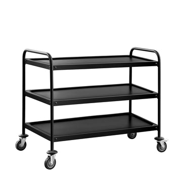 Wózek do serwowania - 1200x600mm - z 3 półkami - czarny - Prime Gastro