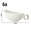 (6 pcs) Gravy boat Maastricht LUX – 195 x 85 mm – 250 ml – ivory, image 2 of 3