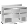 Commercial Counter Fridge ECO - 1365x700mm - with 6 drawers - with upstand - capacity 368 litres