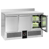 Stół chłodniczy PREMIUM – 1370 x 700 mm – z 3 drzwiami – z rantem