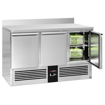 Stół chłodniczy PREMIUM - 1370x700 mm - 3 drzwi & panel tylny - Prime Gastro