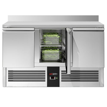 Stół chłodniczy PREMIUM - 1370x700 mm - 3 drzwi & panel tylny - Prime Gastro