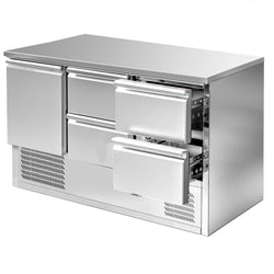 Stół chłodniczy ECO - 1370x700 mm - z 1 drzwiami i 4 szufladami