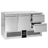 Stół chłodniczy PREMIUM – 1370 x 700 mm – z 2 drzwiami i 2 szufladami