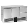 Stół chłodniczy PREMIUM – 1370 x 700 mm – z 2 drzwiami i 2 szufladami