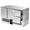 Stół chłodniczy PREMIUM – 1370 x 700 mm – z 2 drzwiami i 2 szufladami