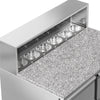 Stół chłodniczy sałatkowy ECO – 1368 mm – z 6 szufladami – z nadstawką ze stali nierdzewnej na 8x GN 1/6